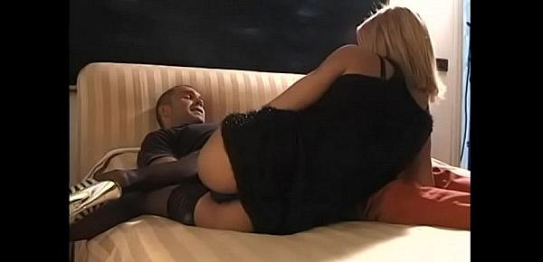  Blonde shemale sucks huge cock and then fuck in a hotel